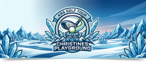 Text: UPPLEV VINTERN ULTIMATA GOLFAVENTYR, SÄKRA DIN PLATS FÖR 2026-2027, ANMÄL DIG HÄR, KRS GOLF TOUR, CHRISTINES PLAYGROUND